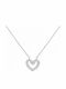 Swan from Silver with Zircon