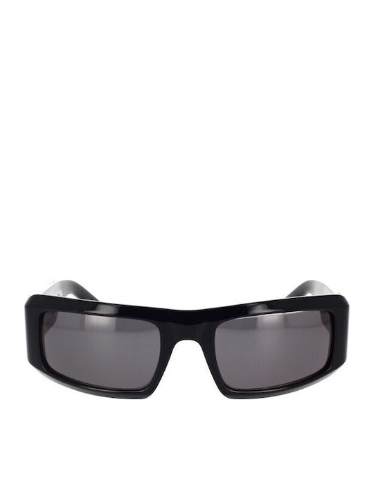 Palm Angels Unisex Sunglasses with Black Plastic Frame and Black Lens