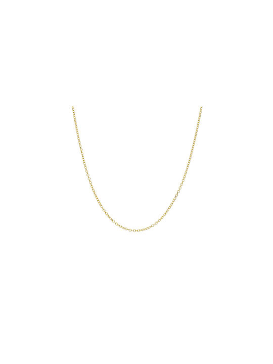 Δημιουργικό Βιλδιρίδης Goldene Kette Nacken 14K mit einer Länge von 55cm