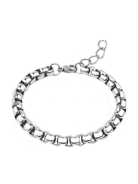 Theodora's Jewellery Αλυσίδα Χειρός από Ατσάλι Λεπτή Πάχους 3.5mm
