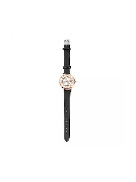 Nora's Accessories Uhr in Schwarz / Schwarz Farbe