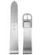 VStraps Curea din piele Argintiu 18mm