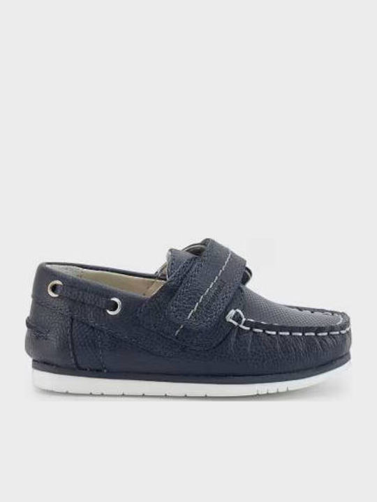 Mayoral Boys Leather Moccasins Navy Blue