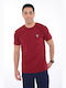 Bodymove Herren Sport T-Shirt Kurzarm BORDO 1382