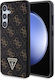 Guess 4g Triangle Back Cover Synthetic Black (Galaxy S24)