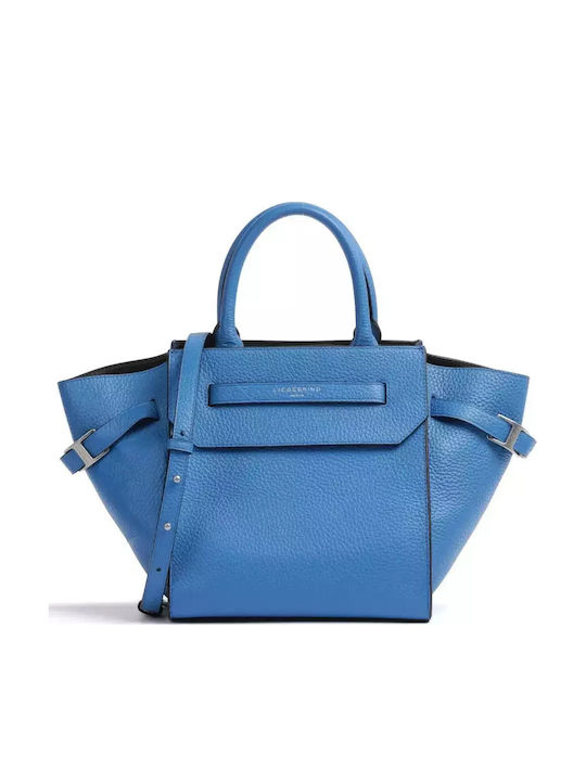 Leder Damentasche Handtasche Blau