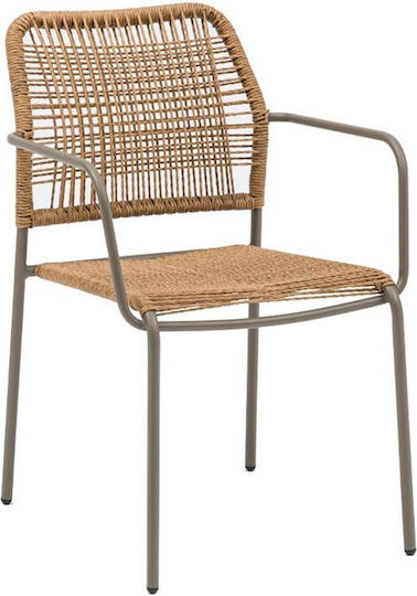 Fylliana Gartenstühle Rattan Leana Braune 56x59x80cm