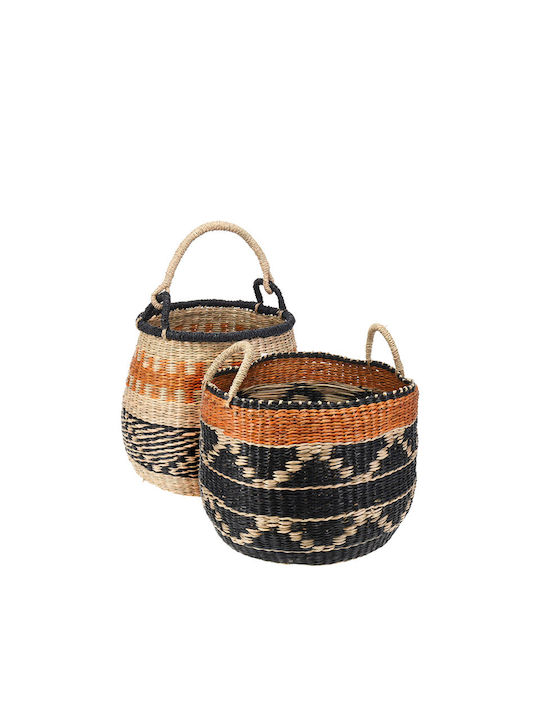 Decorative Basket Wicker with Handles Zaros