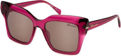 Blumarine Sunglasses Pink with Acetate Frame & Pink Lens
