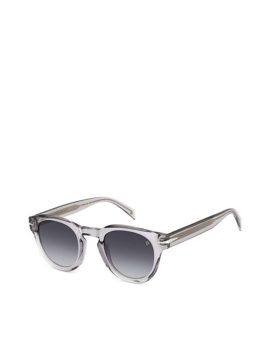 David Beckham Men's Sunglasses with Gray Plastic Frame and Gray Lens DB 7041/S KB7/9O