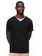 Superdry Herren T-Shirt Kurzarm mit V-Ausschnitt Black