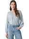 Women's Summer Blouse Long Sleeve Lavender