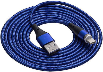 Magnetic USB 2.0 Cable USB-C male - USB-A 2m