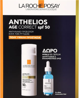 Anthelios Age Correct Spf50 + Hyalu B5 Serum 10ml Set mit Serum