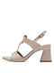 Tamaris Leather Women's Sandals Beige