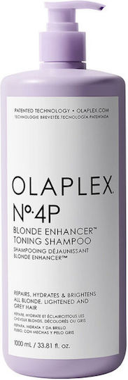 Olaplex No. 4p Blonde Enhancer Toning Σαμπουάν Διατήρησης Χρώματος για Βαμμένα Μαλλιά 1000ml
