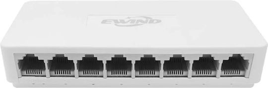 Ewind EW-S1608 Unverwaltet L2 Switch mit 8 Ports Ethernet
