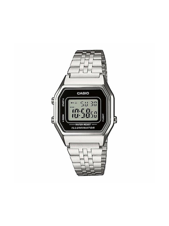 Casio Digital Uhr mit Gray Metallarmband 7593967