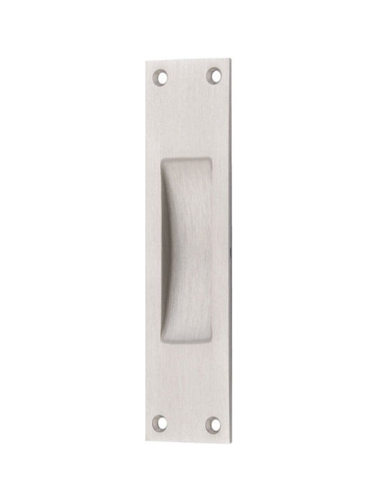 Import Hellas Silver Recessed Door Flush Handle 158mm Νο555