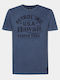 Petrol Industries Herren T-Shirt Kurzarm Blau