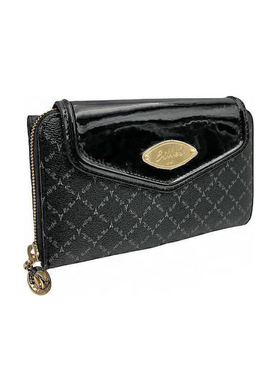Large Women's Wallet Classic black-lustrine
