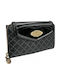 Large Women's Wallet Classic black-lustrine