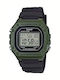 Casio Дигитален Мъжки Часовник 43мм Хронограф На Батерия с Черен Каучуков Лагер