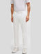 Kaito1 Pantaloni Chino Elastic cu Croială Slim White