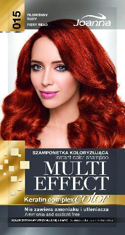 Joanna Șampon Complex Keratină Culoare Multi Effect 15 Seal Rudy 35 G