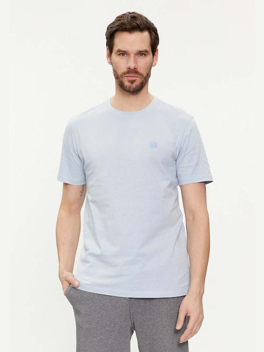 Hugo Boss Men's Short Sleeve T-shirt Open Blue