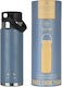 Estia Travel Chug Save the Aegean Bottle Thermos Stainless Steel 750ml Estia Travel Chug Save Aegean Denim Blue with Loop
