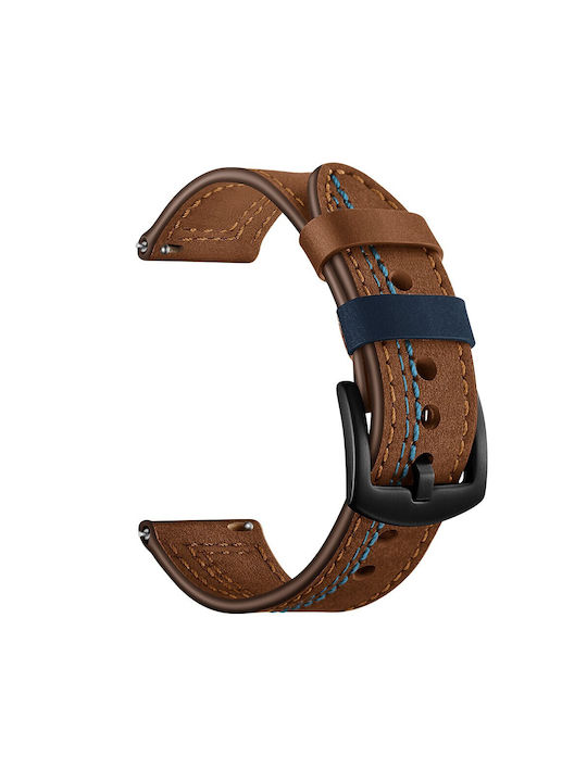 Xiaomi Watch S3 Каишка Кожа Син (Реалме Уотч 2 Про)