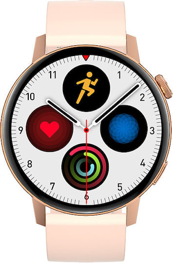 ForeVive 4 SB-350 Stainless Steel Smartwatch with Heart Rate Monitor (Rose Gold)