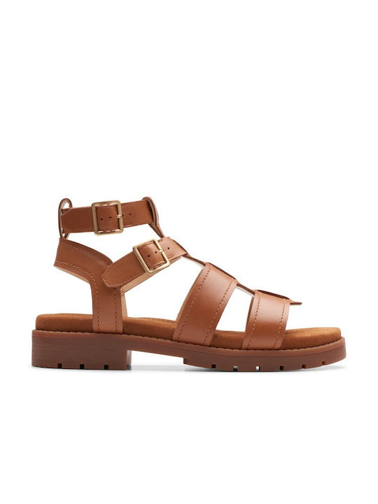 Clarks Leather Women's Sandals Brown