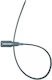 Ulac Neozip Bicycle Cable Lock with Key Gray