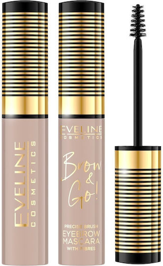 Eveline Brow & Go Eyebrow Mascara With Folding Hair No 05 Taupe 6ml