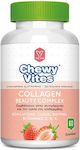 Vican Chewy Vites Collagen Beauty Complex Căpșună 60 gume de mestecat