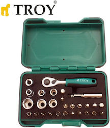 Troy T 21948 Καστάνια με Καρυδάκια 1\4" 28τμχ Troy T 21948 Καστάνια με Καρυδάκια 1\4" 28τμχ