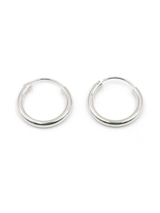 Poco Loco Earrings Hoops made of Silver