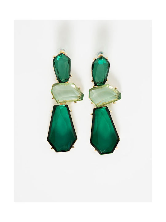 Earrings with Asymmetric Stones