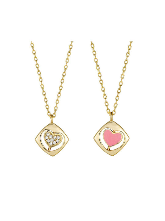 Heart Necklace Silver 3a-kd786-3p