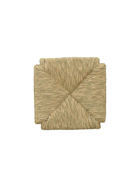 Straw Seat for Wooden Chair "charchie" in Natural Color 33x33x3