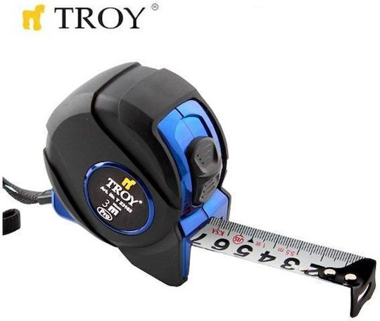 Troy Banda de măsurat cu resetare automată 16mm x 3m