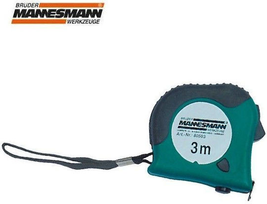 Mannesmann Μετροταινία με Αυτόματη Επαναφορά 16mm x 3m