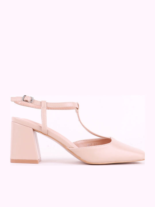 Alta Moda Beige Heels with Strap
