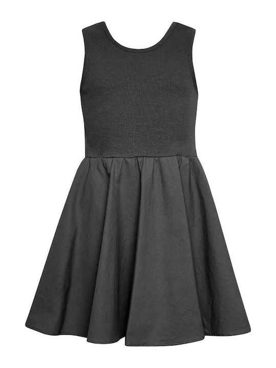 Kinderkleid Ärmellos Black