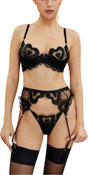 Mila Dessous-Set mit Bügel-BH und transparenten...