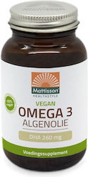 Mattisson Healthstyle Вегански Омега-3 Алгена Масло - Dha 260 мг [60 Капсули]