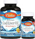 Carlson Labs Wild Norwegian Cod Liver Oil Gems 460 Mg 150+30 Softgels