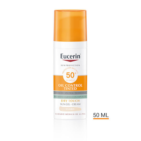 Eucerin Sun Protection Oil Control Dry Touch Gel-cream Color Spf50+ #light 50 Ml